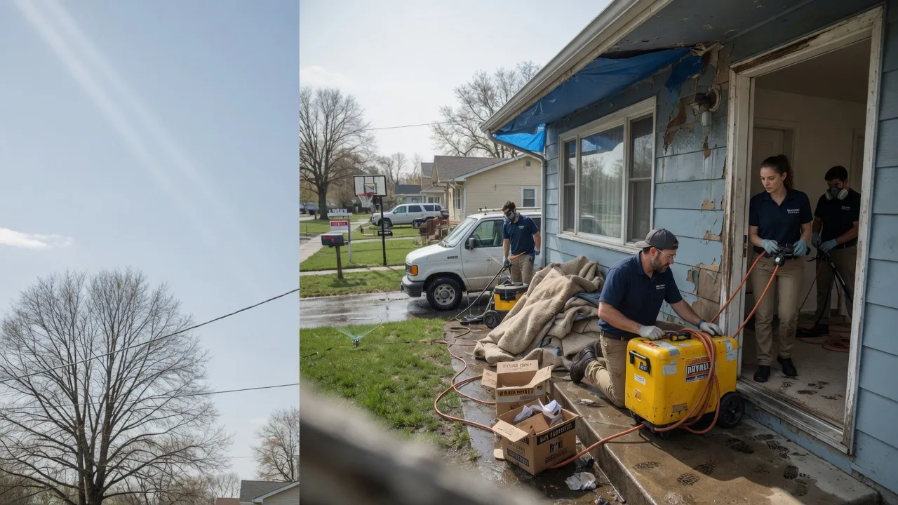 Basement Flood Cleanup in New Middletown, IN near me